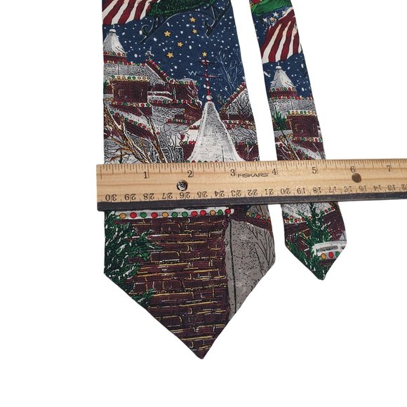 Tango Mens Necktie Tie Americana Series Vintage Night Before Christmas Holiday - Picture 3 of 6